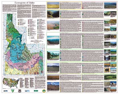 Ecoregions of Idaho--poster front side