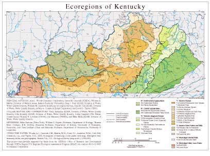 Level III and IV Ecoregions of Kentucky