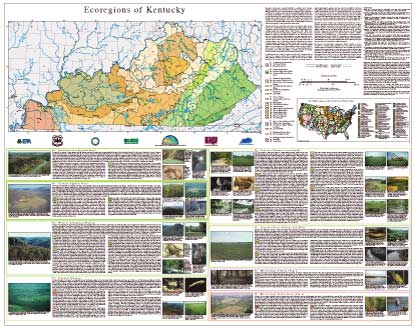 Ecoregions of Kentucky--poster front side