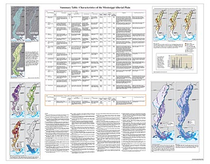 Ecoregions of the Mississippi Alluvial Plain--poster back side